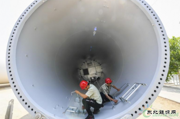 河北景县转型助力风力发电 承建风电塔筒4000余基