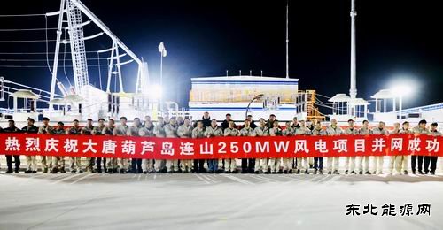 乘风而上 向风而行！大唐葫芦岛连山250兆瓦风电项目成功投产