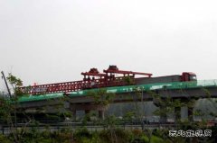 中建市政邳州271项目互通C匝道桥20片预制箱梁短短9天全部架设完