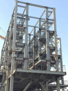 河南灵宝熔炼主厂房余热锅炉钢结构成功封顶