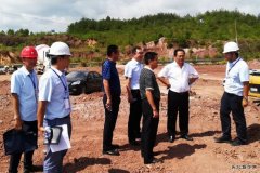 指挥长左季康到兴泉铁路XQXN-4标二分部检查指导工作