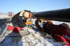 零下30℃卧雪焊接