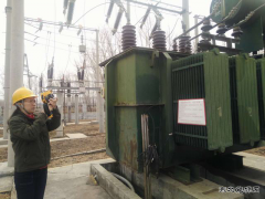 兴凯湖电业局：检修公司为春检预试变电站开展红外测温工作