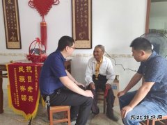 慰问抗战老兵，牢记革命使命