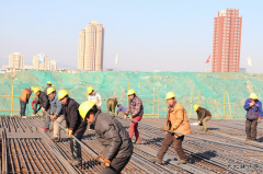 中建七局华北公司南水北调项目箱涵主体封顶