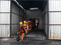 高山煤矿：开展水害应急救援预案演练