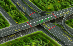 郑州北三环东延快速通道工程东四环跨线桥试通车