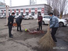 七矿公司向阳矿开展“抗击疫情、爱卫同行”主题党日活动