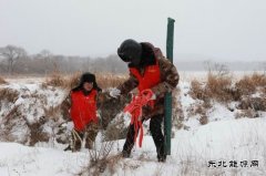 兴凯湖电业公司：迎风冒雪开展特巡保供电