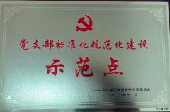 蒲白建庄矿业公司荣获陕煤集团“党支部标准化规范化”荣誉