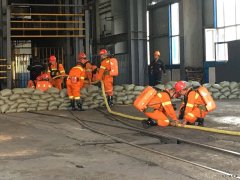 中煤三建二十九处古城项目部开展雨季“三防”安全演练