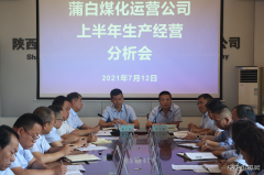 蒲白煤化运营公司召开上半年生产经营分析会