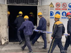 蒲白煤化运营公司开展坠落应急救援演练