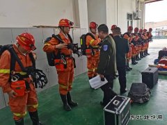 涌鑫公司救护中队顺利通过一季度质量标准化达标验收