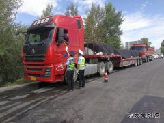 哈巴河执法大队： 持续开展路警联合治超、确保道路安全畅通