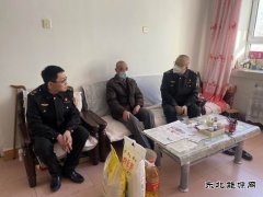 布尔津执法大队新春送祝福 关怀暖人心