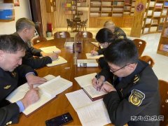 布尔津执法大队党建图书馆观摩学习 提升党员学习热情