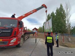 富蕴执法大队：依法清理非公路标志  优化路域环境