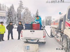 运输公司新疆配送公司支援景区保用油