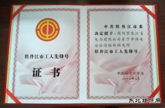 国网东宁市供电公司：荣获“牡丹江市工人先锋号”荣誉称号